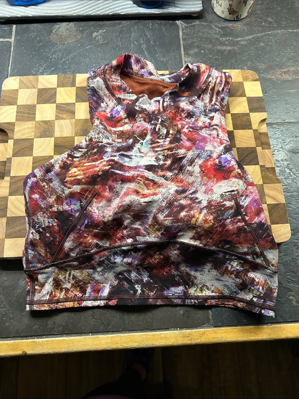 lululemon athletica Multicolor Abstract Print Sports Bra